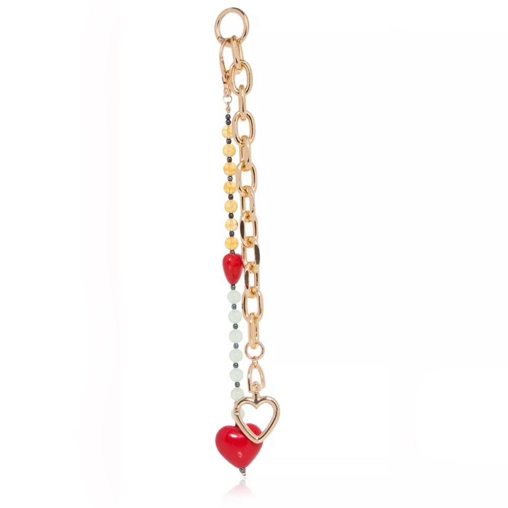BRAND NEW AQUA Chain Heart Bag Charm